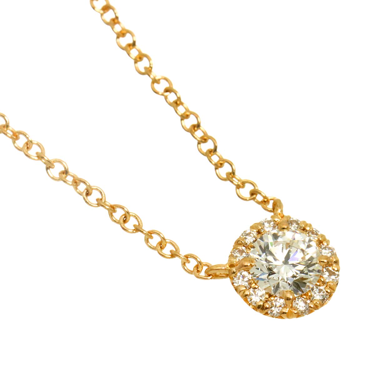 Soleste Diamond 0.19ct H/VVS1/3EX Necklace 18K PG 750