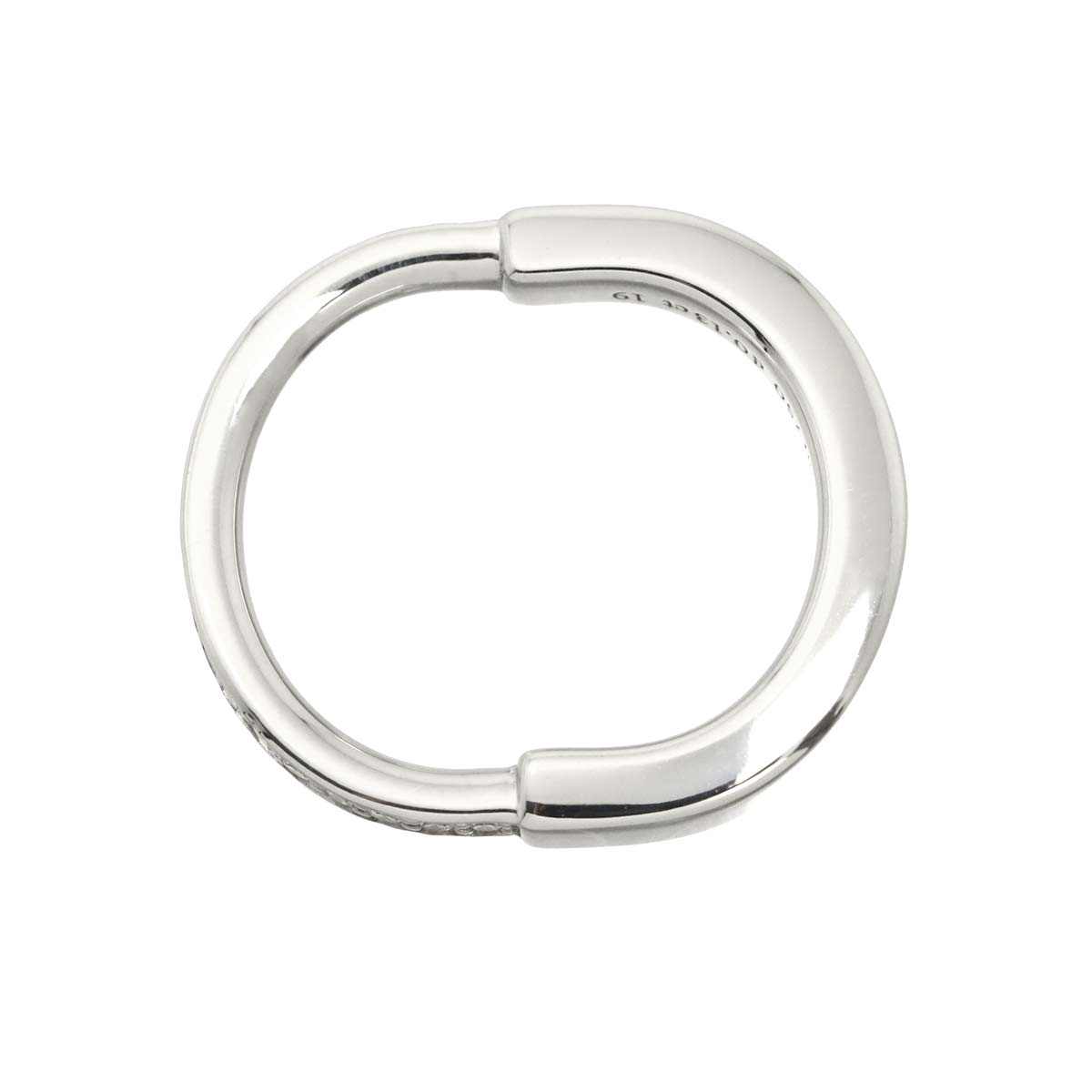 Lock Diamond 0.13ct Ring 18K WG 750 Size5.25(US)