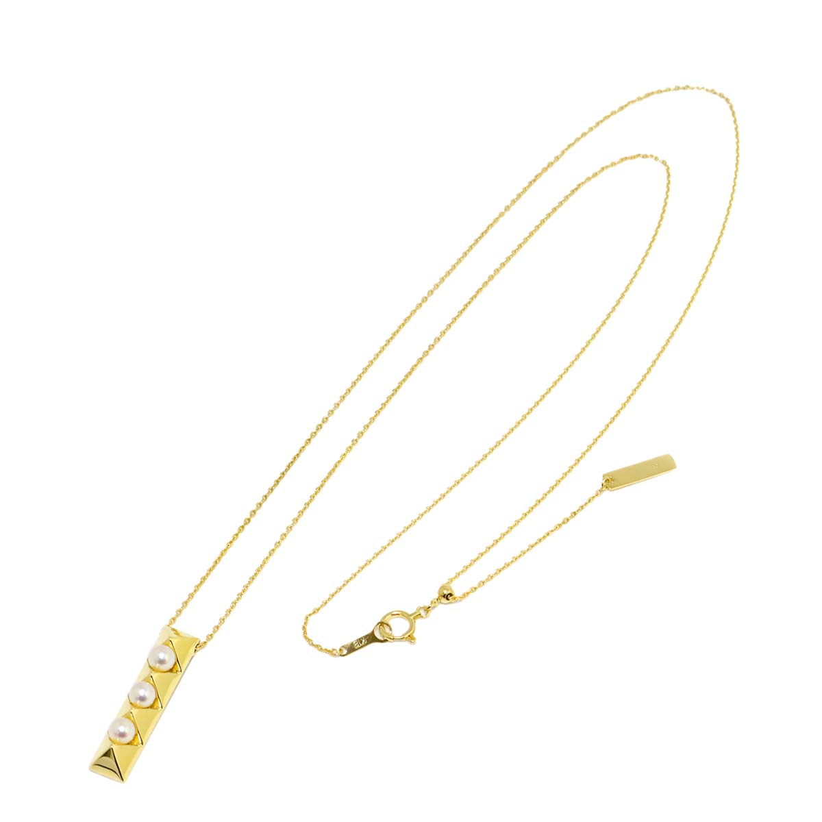 Baby Pearl 4.2-4.0mm Necklace 18K YG 750
