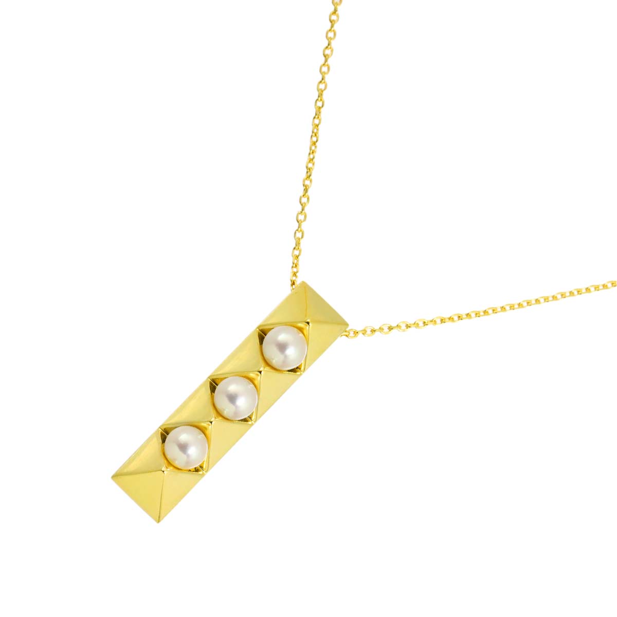 Baby Pearl 4.2-4.0mm Necklace 18K YG 750