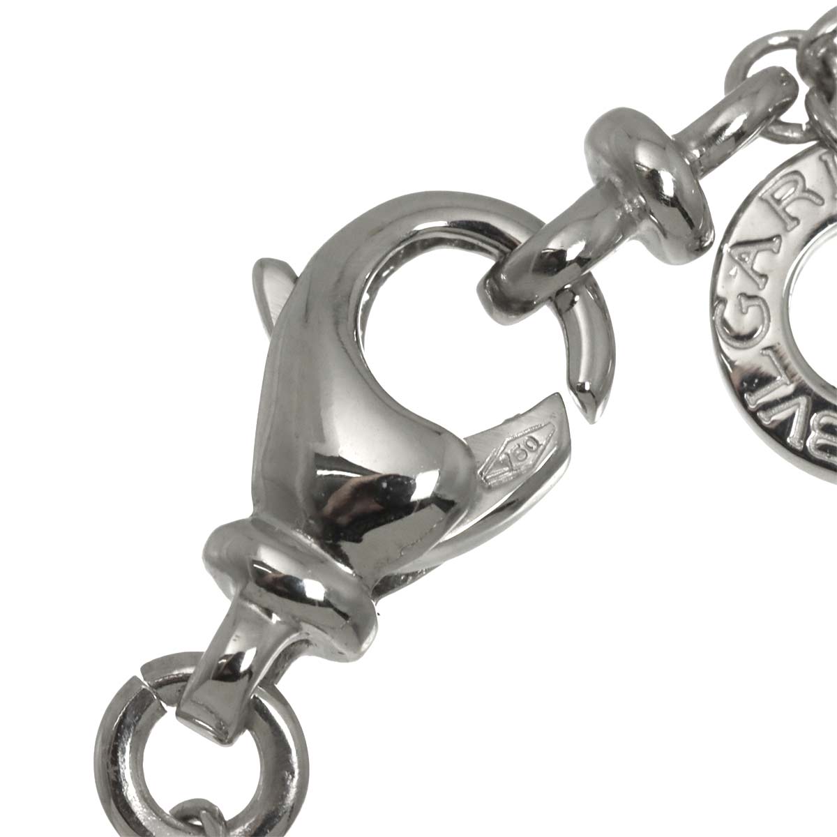 Diamond Necklace 18K White Gold 750