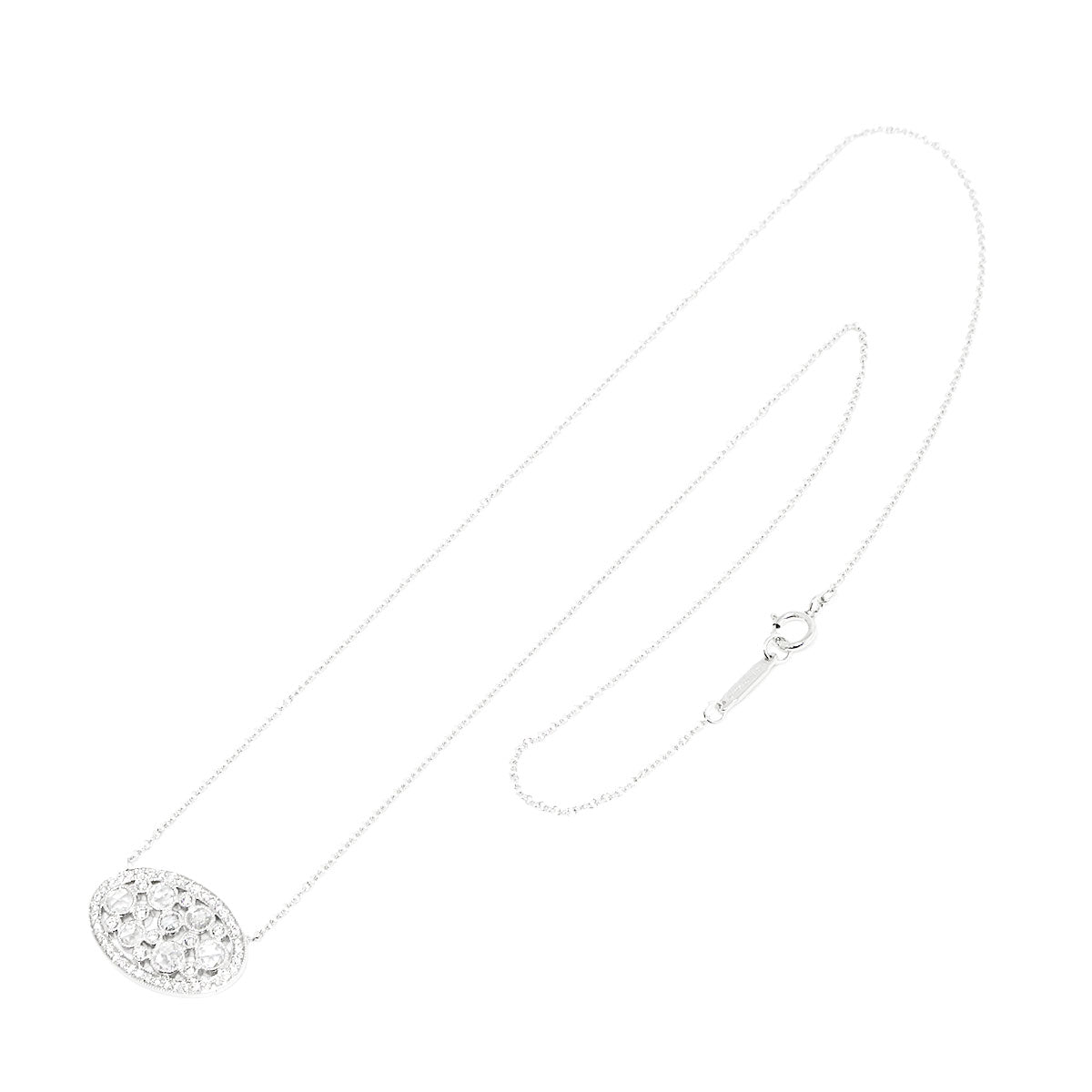 Cobblestone Diamond Necklace Platinum