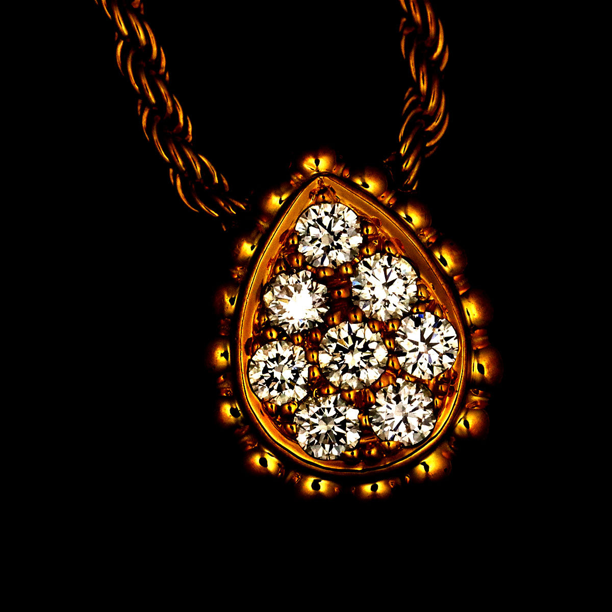 Serpent boheme Diamond Necklace 18K PG 750