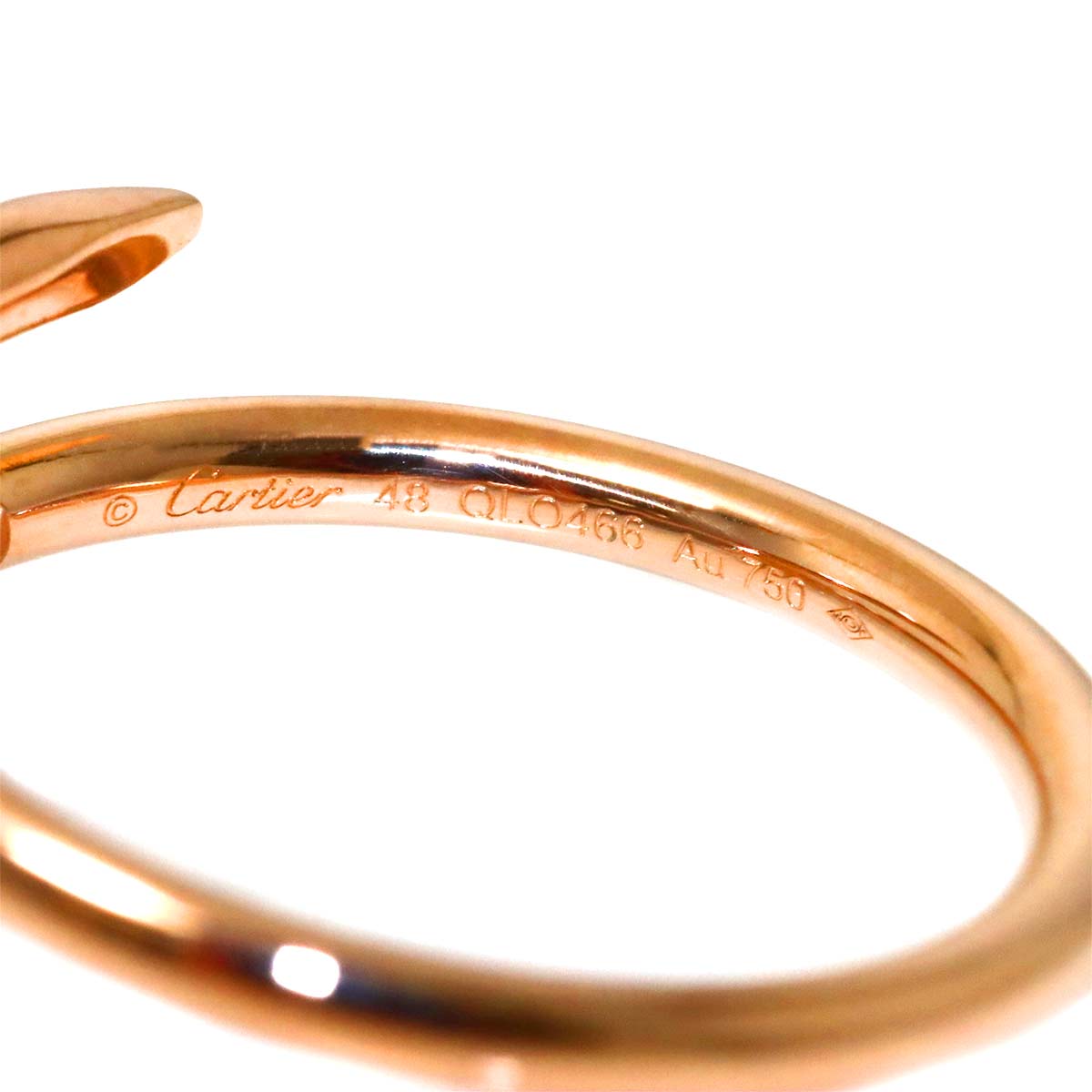 JUSTE UN CLOU SM Ring 18K PG 750 Size48 4.5(US)