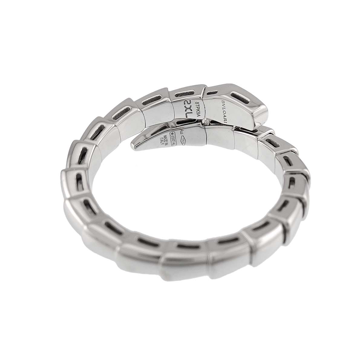 Serpenti Viper Ring 18K White Gold 750 size2XL 8.75(US)