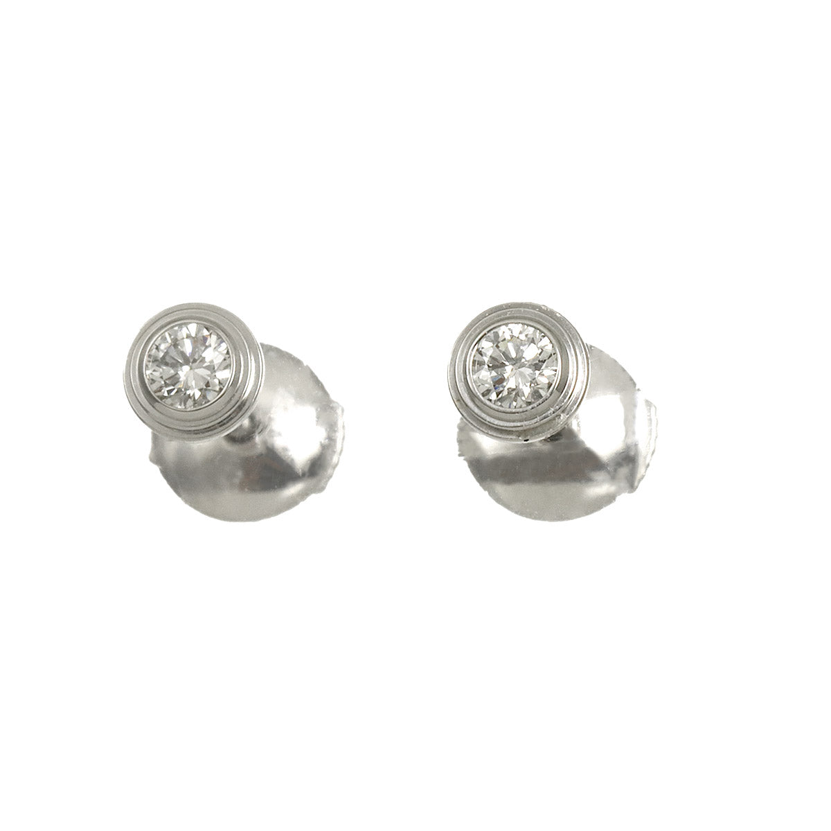 Damour SM Diamond Earrings Pierced 18K WG 750