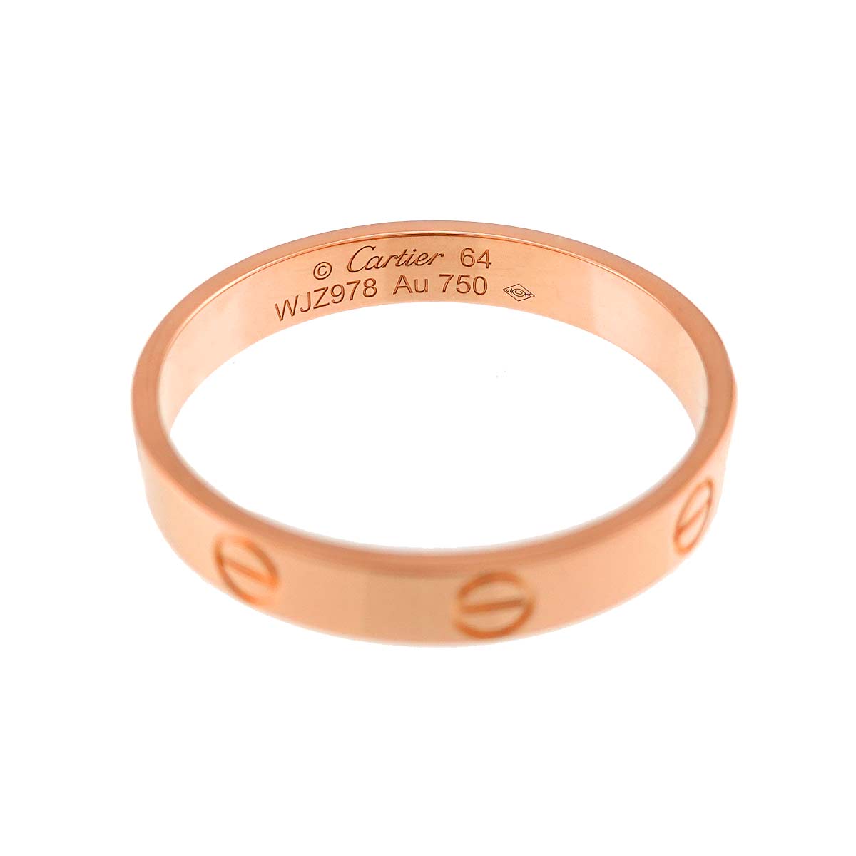 Mini Love Ring 18K Pink Gold 750 size64 10.25-10.5(US)