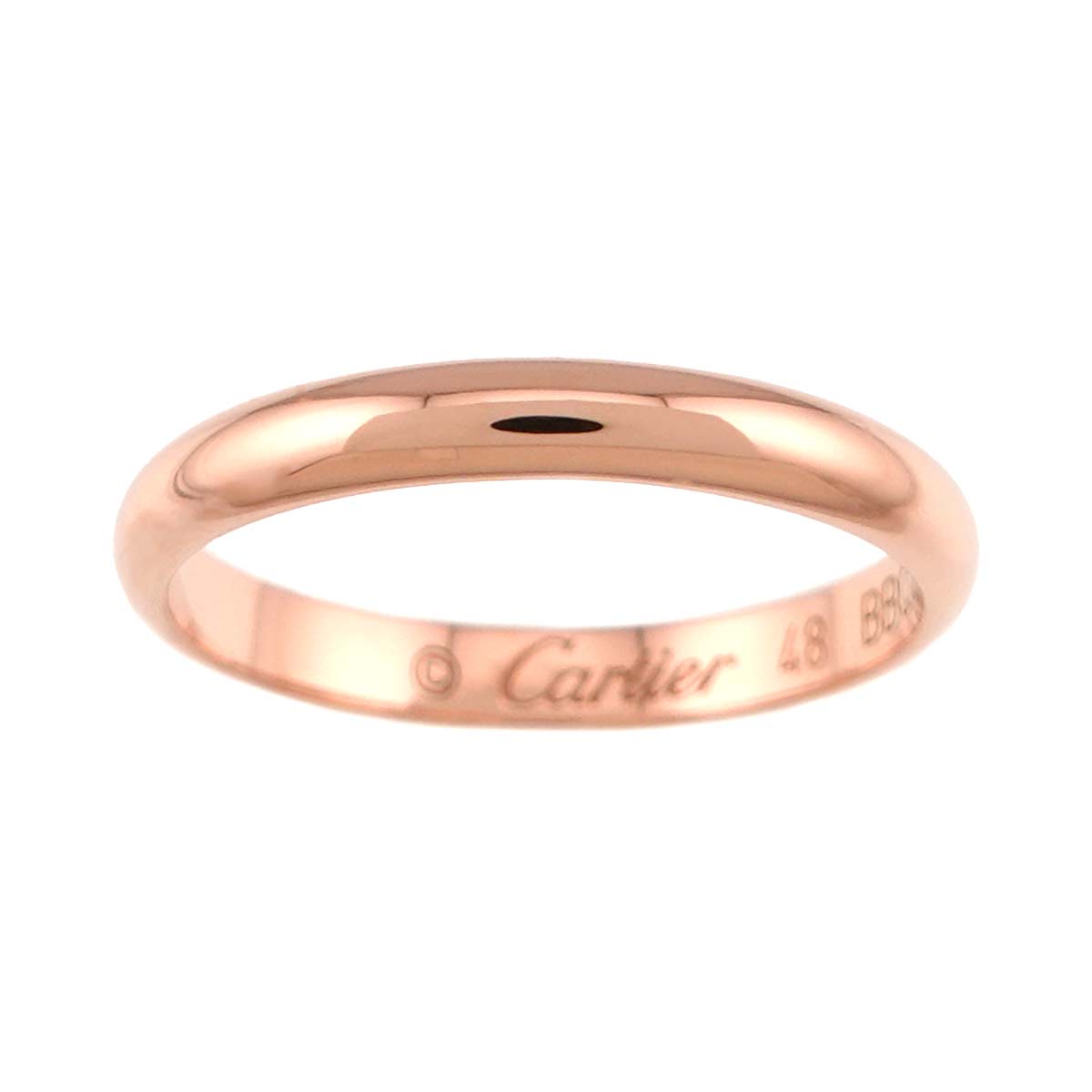 Classic Ring 18K Pink Gold 750 Size48 4.5(US)