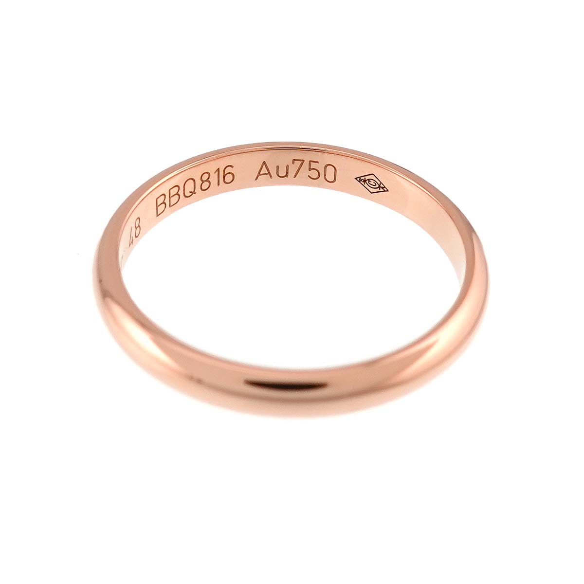 Classic Ring 18K Pink Gold 750 Size48 4.5(US)