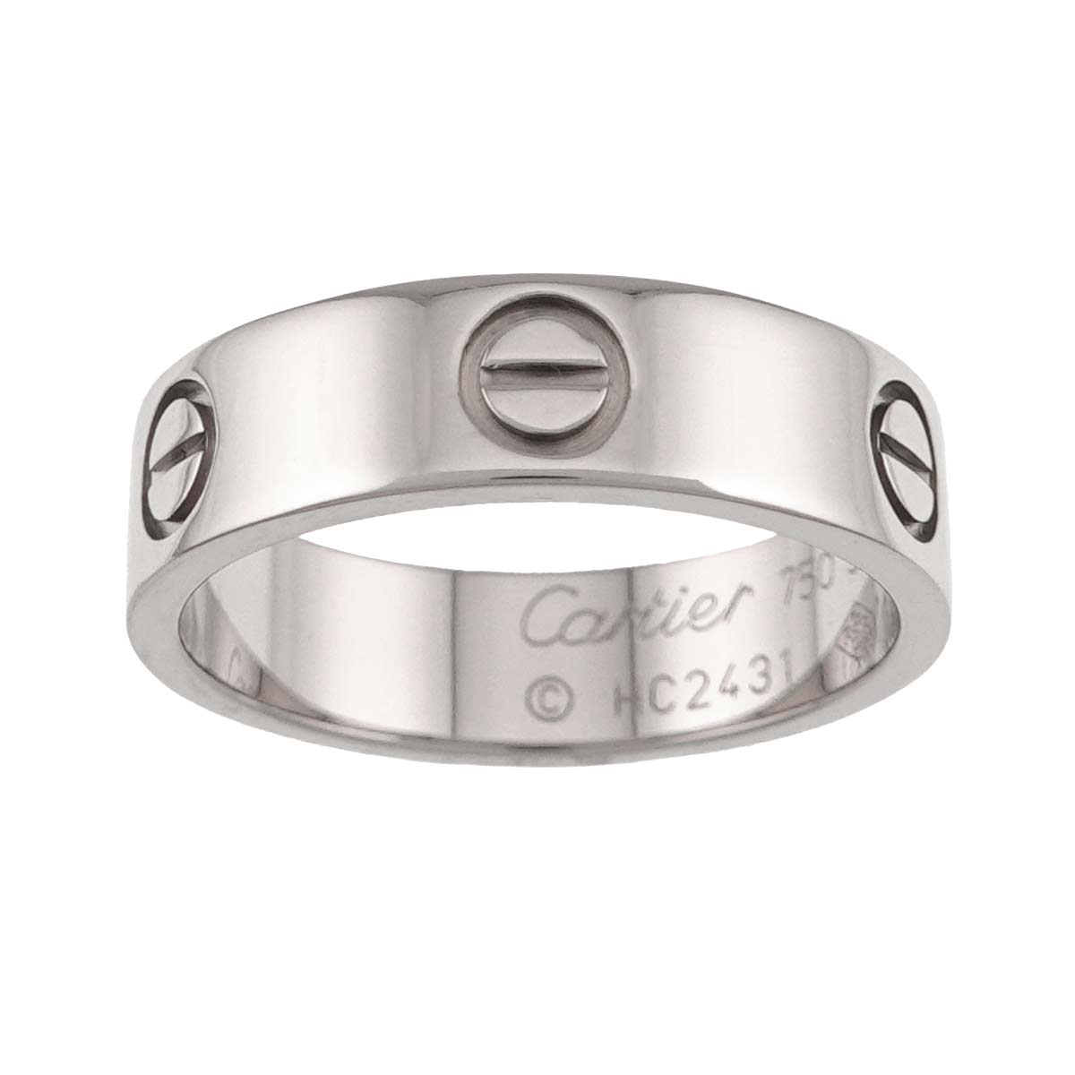 Love Ring 18K White Gold 750 size56 7.25-7.5(US)
