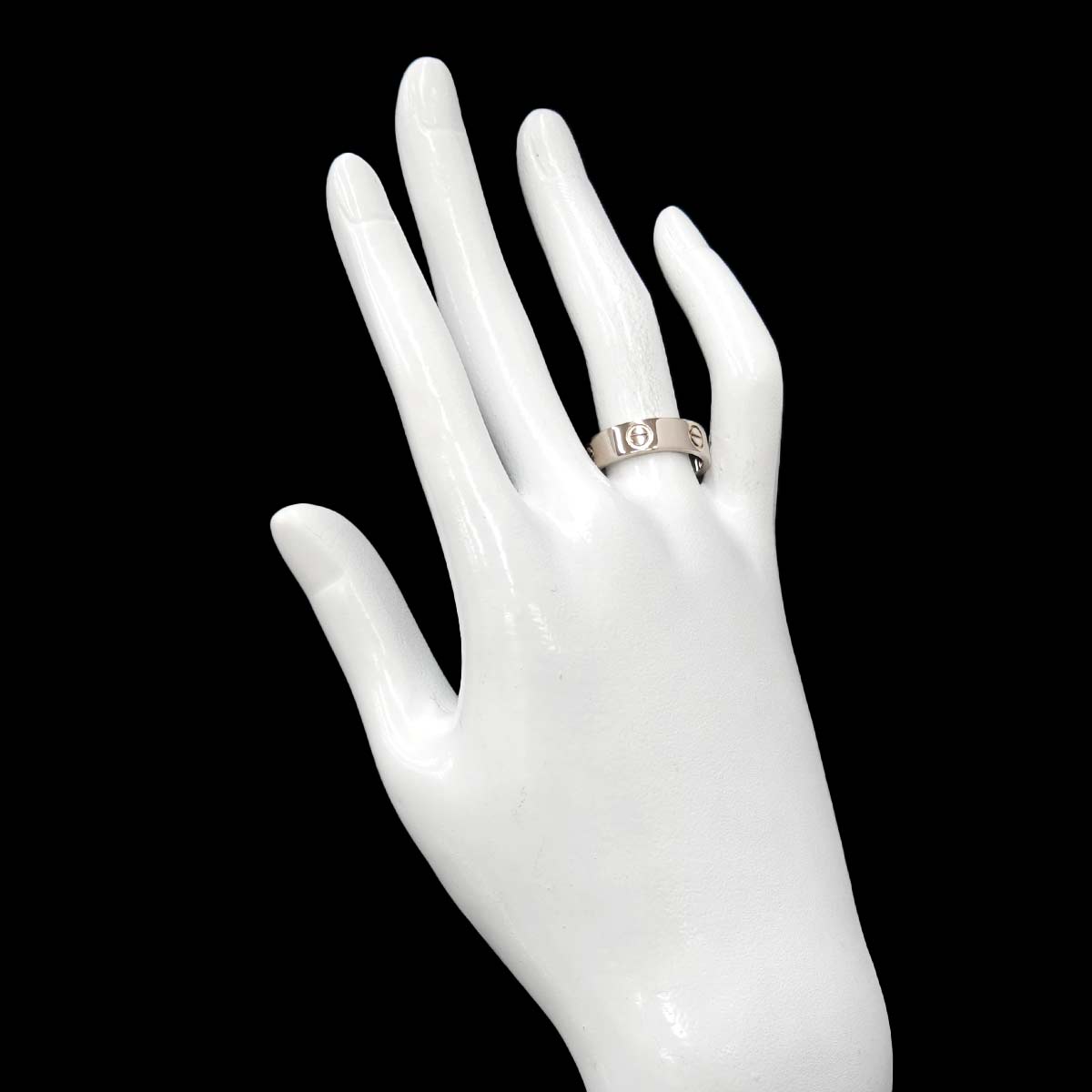 Love Ring 18K White Gold 750 size56 7.25-7.5(US)