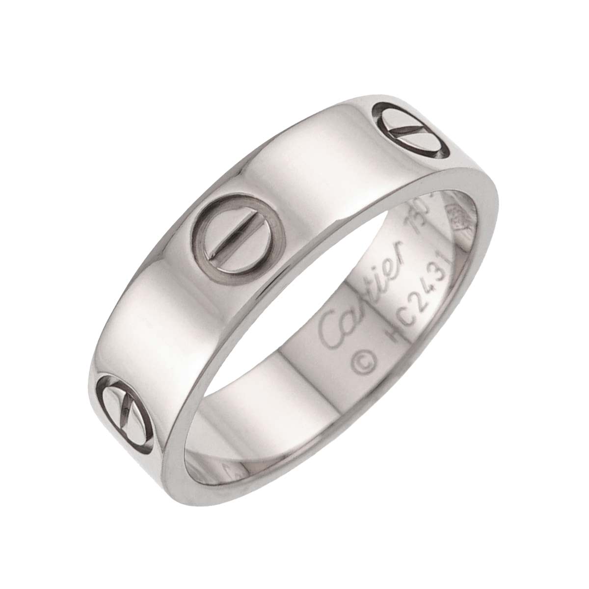 Love Ring 18K White Gold 750 size56 7.25-7.5(US)