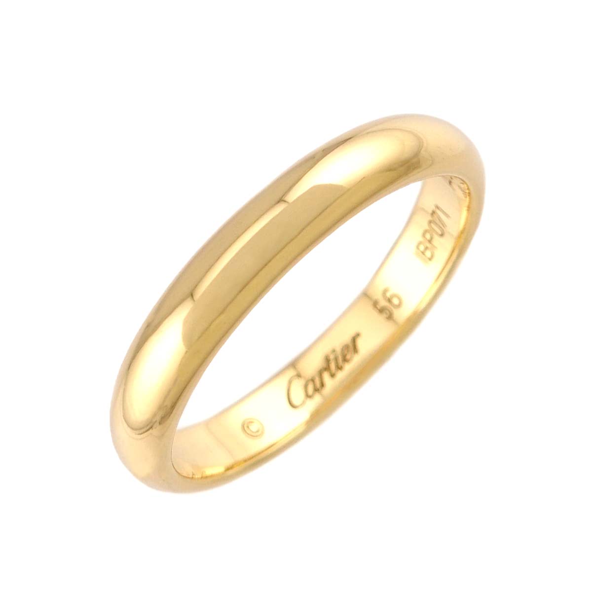 Classic Ring 18K Yellow Gold 750 size56 7.5(US)