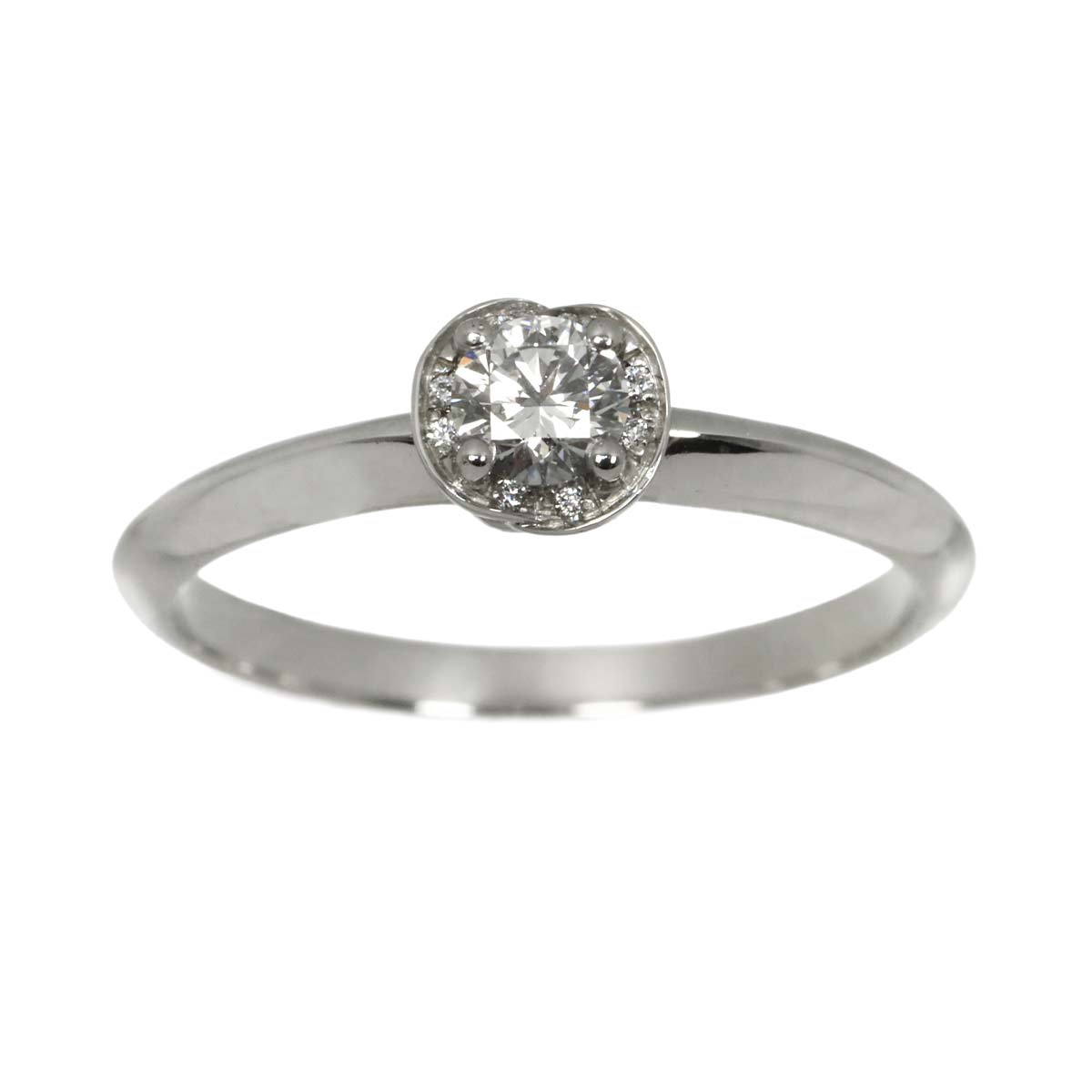 Incontro d'amore Diamond 0.20ct Ring Pt Size5.5-5.75(US)