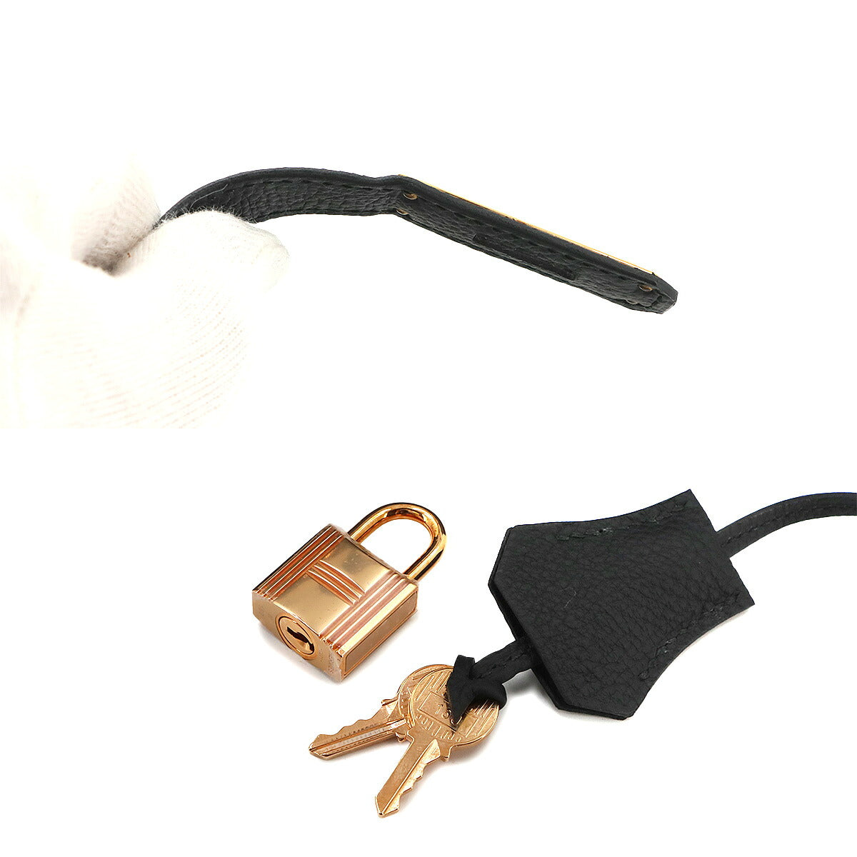 Birkin 30 Togo Leather Black Hand Bag Purse