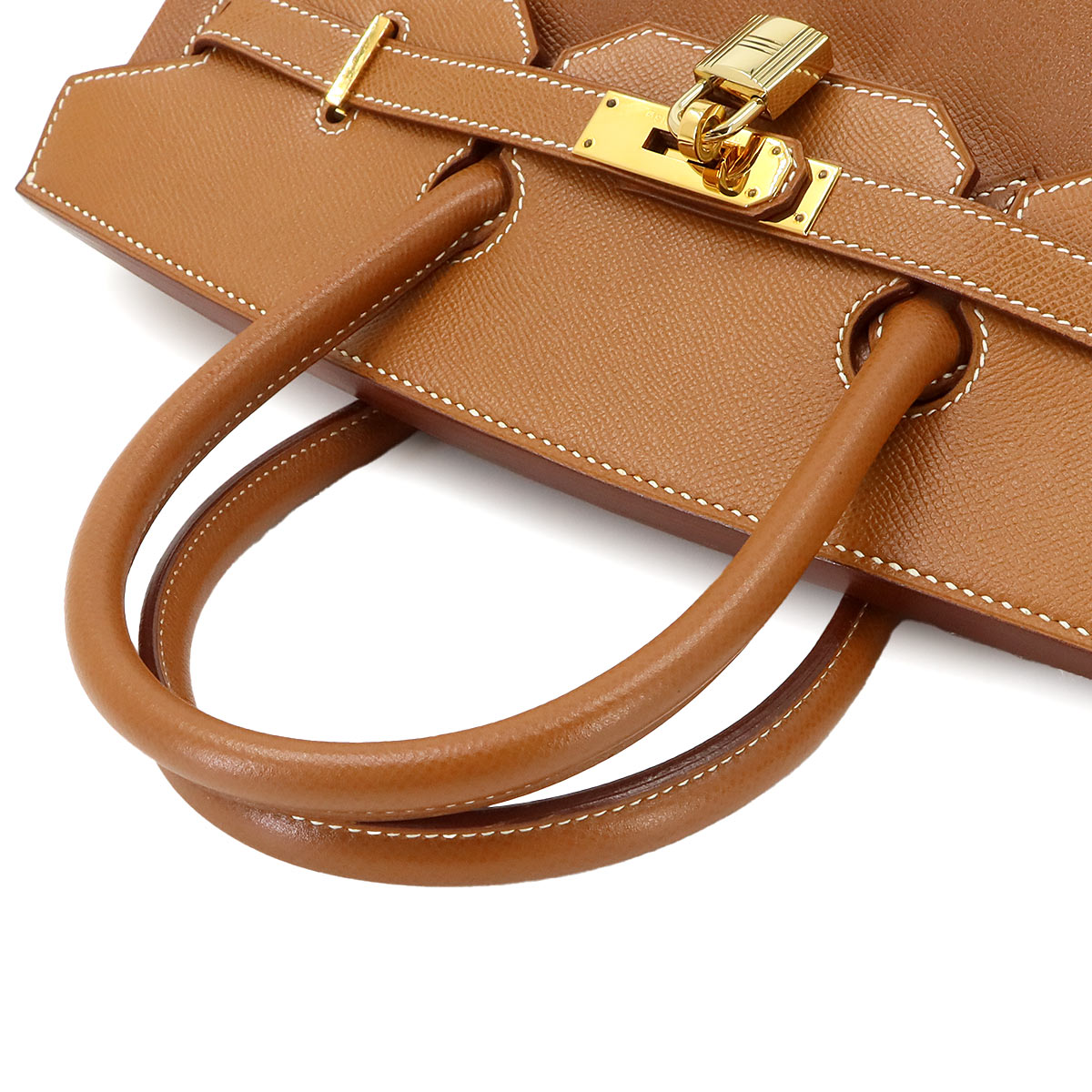 Birkin 35 Couchevel Epsom Gold Brown Hand Bag Vintage Purse