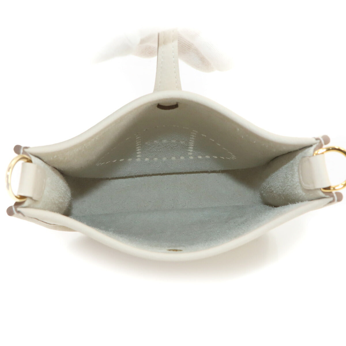 Evelyne Amazone TPM Shoulder Bag Taurillon Clemence Craie