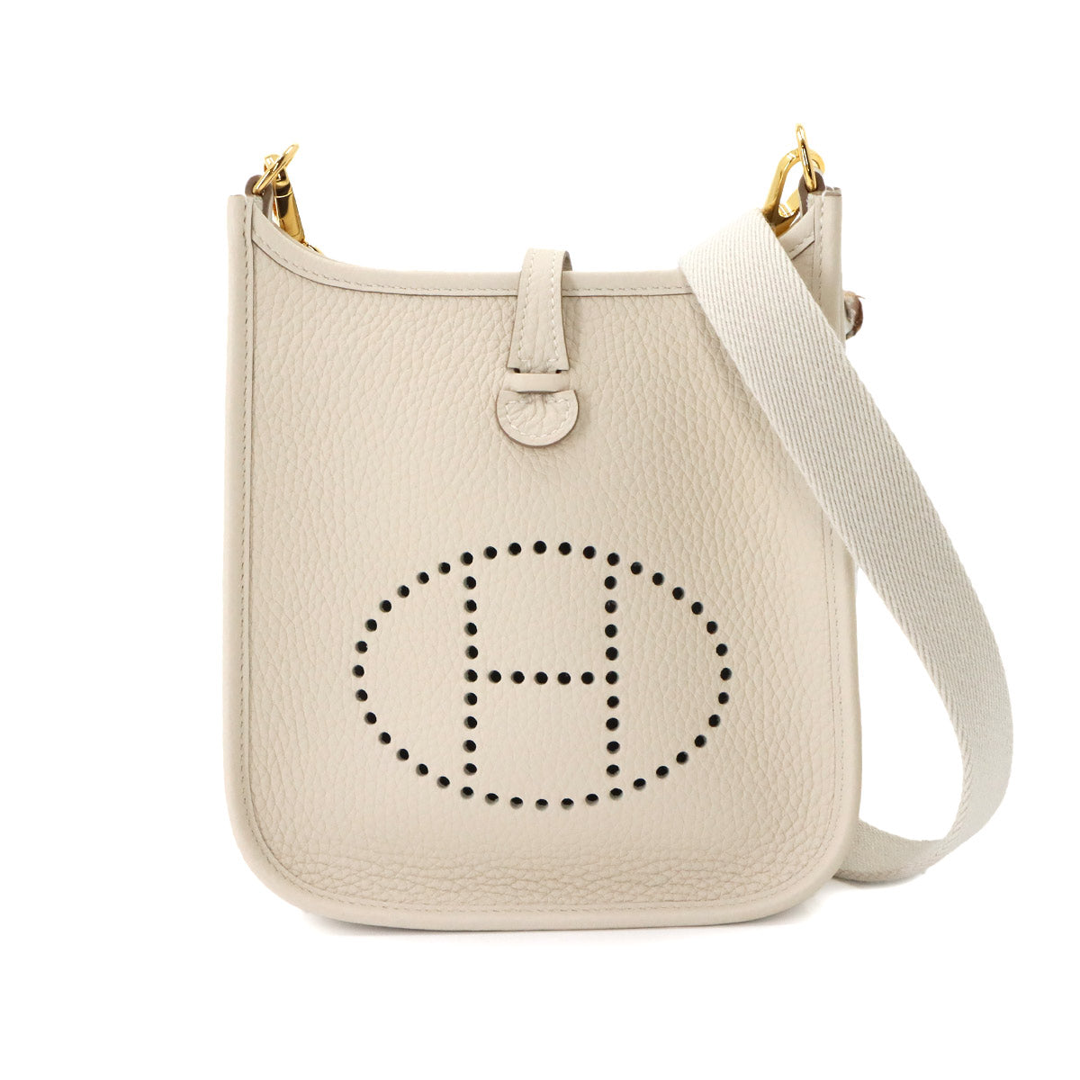 Evelyne Amazone TPM Shoulder Bag Taurillon Clemence Craie