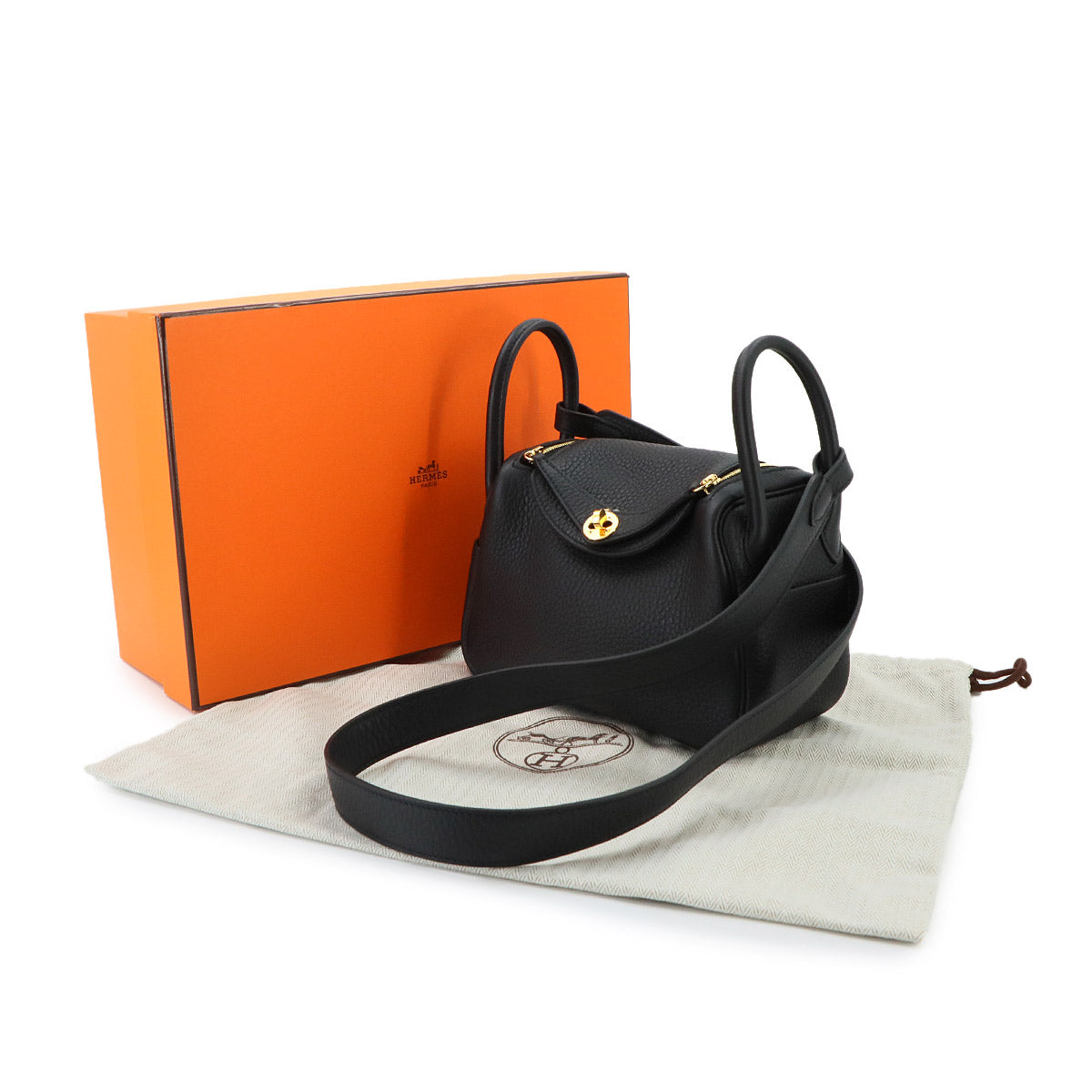 Lindy Mini 2 2way Hand Shoulder Bag Taurillon Clemence Black