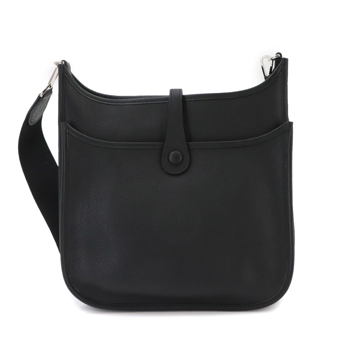Evelyne2 PM Shoulder Bag Taurillon Clemence Black