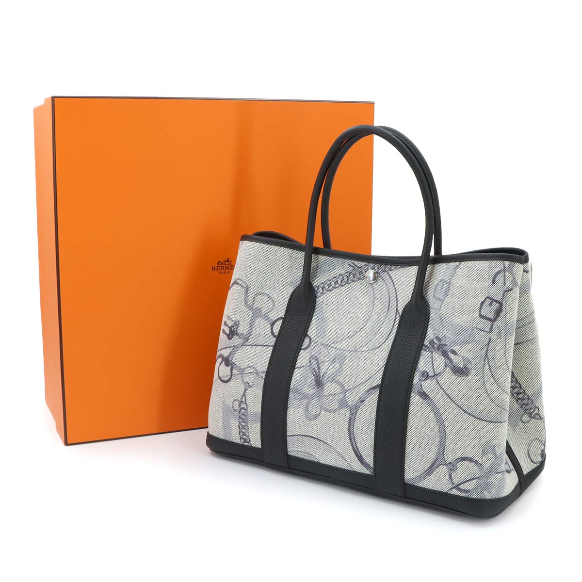 Garden Party PM Tote Bag Toile H Negonda Promenade du Matin