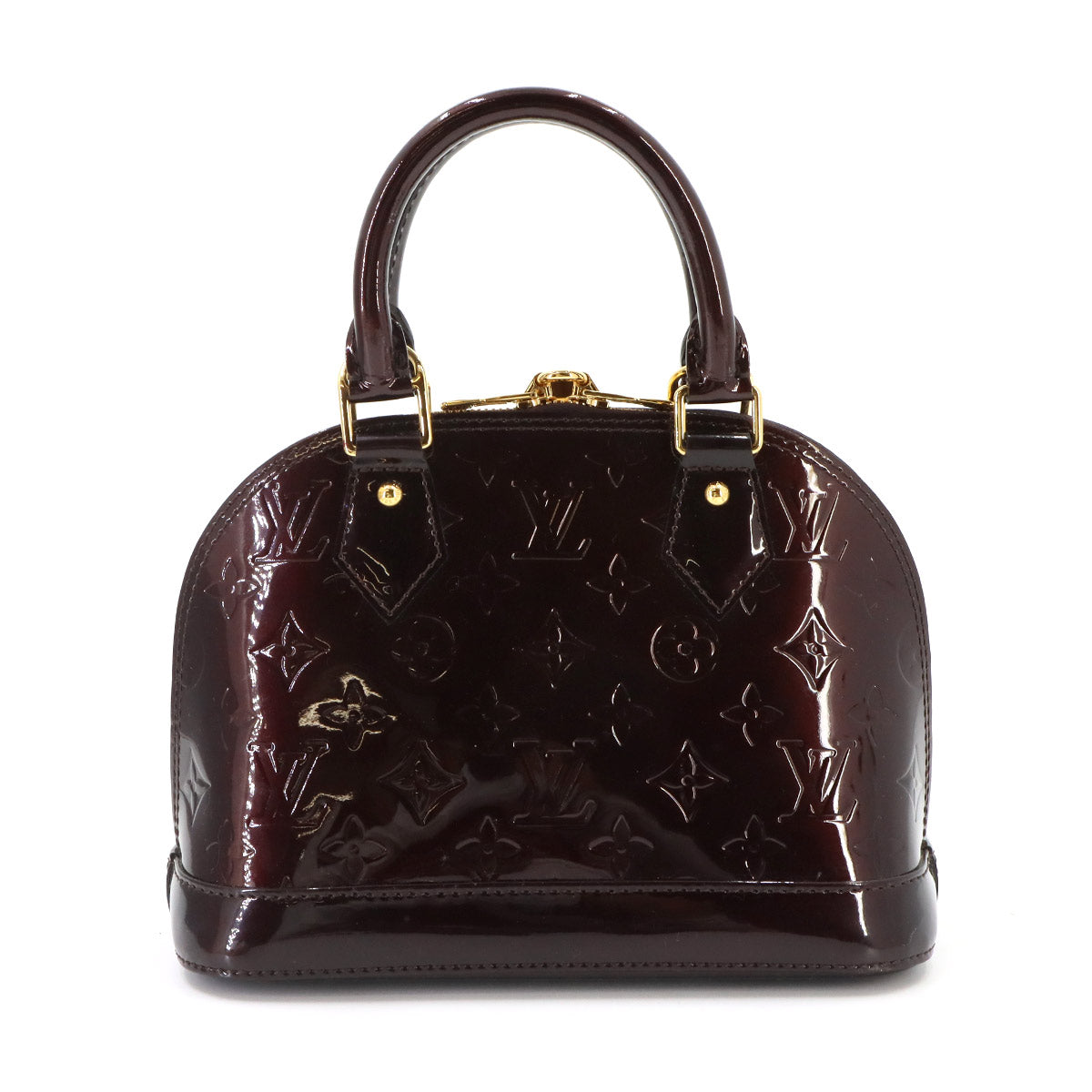 Vernis Alma BB Hand Shoulder Bag Enamel Amarante M91678