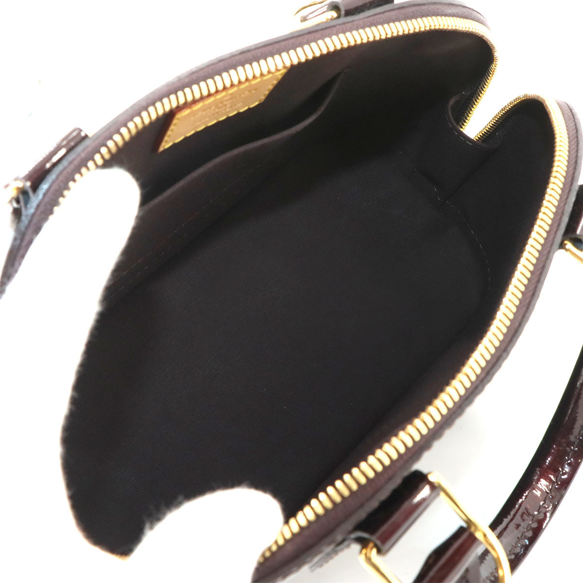 Vernis Alma BB Hand Shoulder Bag Enamel Amarante M91678