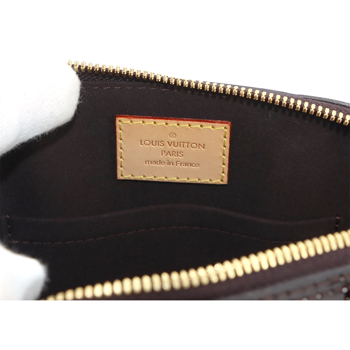 Vernis Alma BB Hand Shoulder Bag Enamel Amarante M91678