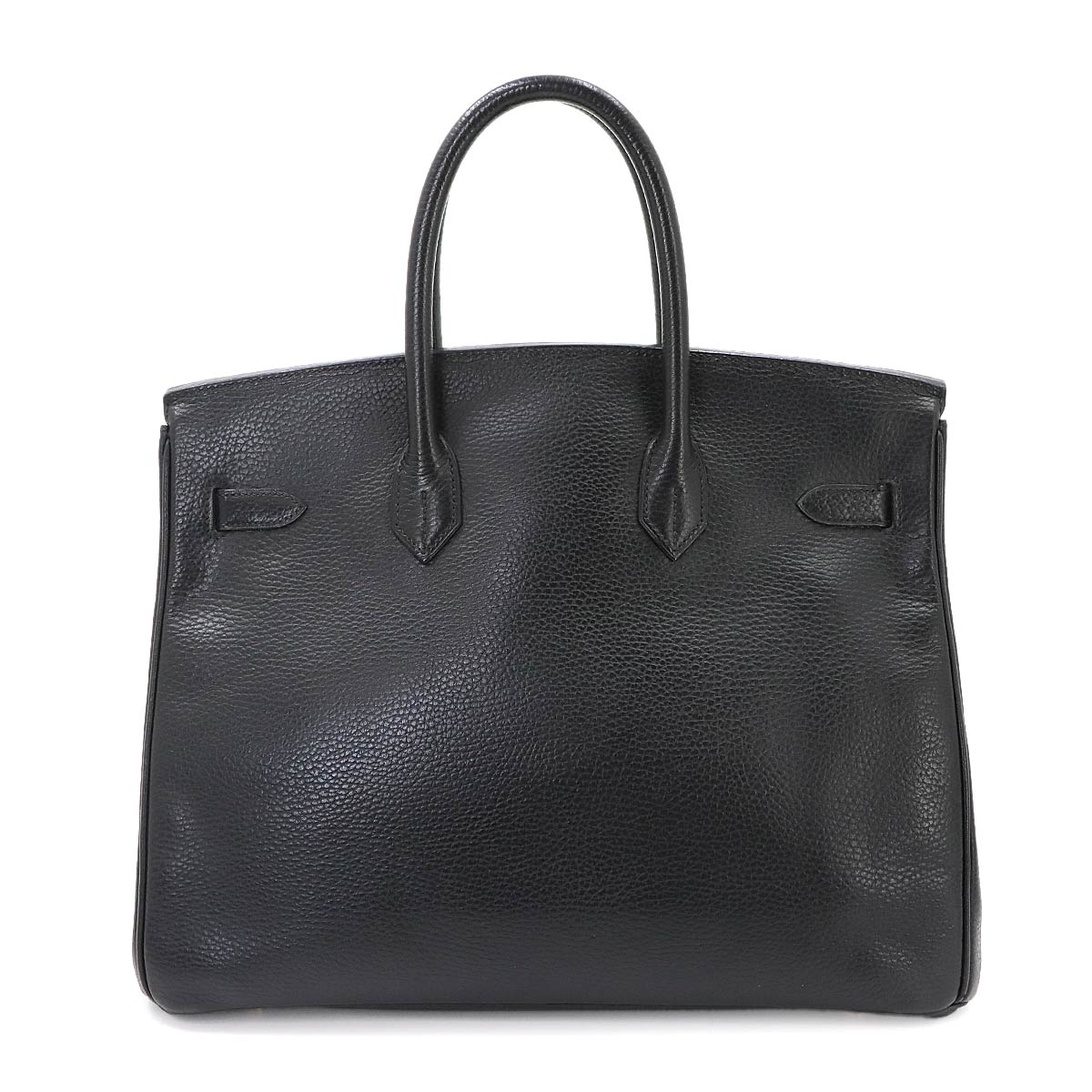 Birkin 35 Ardennes Leather Black Hand Bag Purse