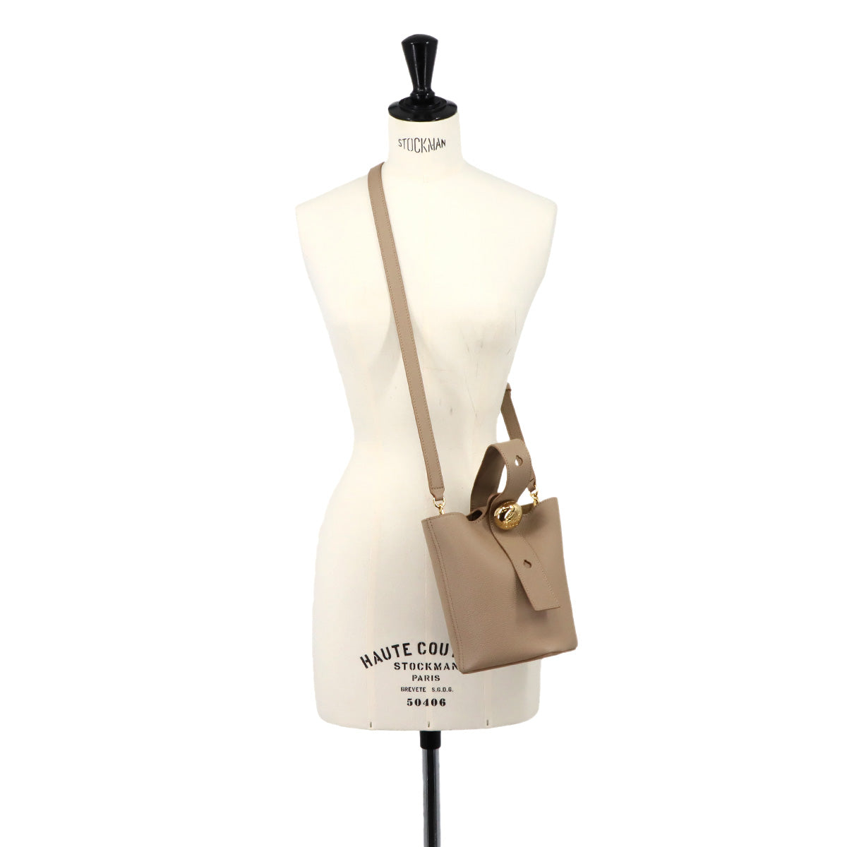 Pebble Bucket Bag Mini Hand Shoulder Bag Leather Sand