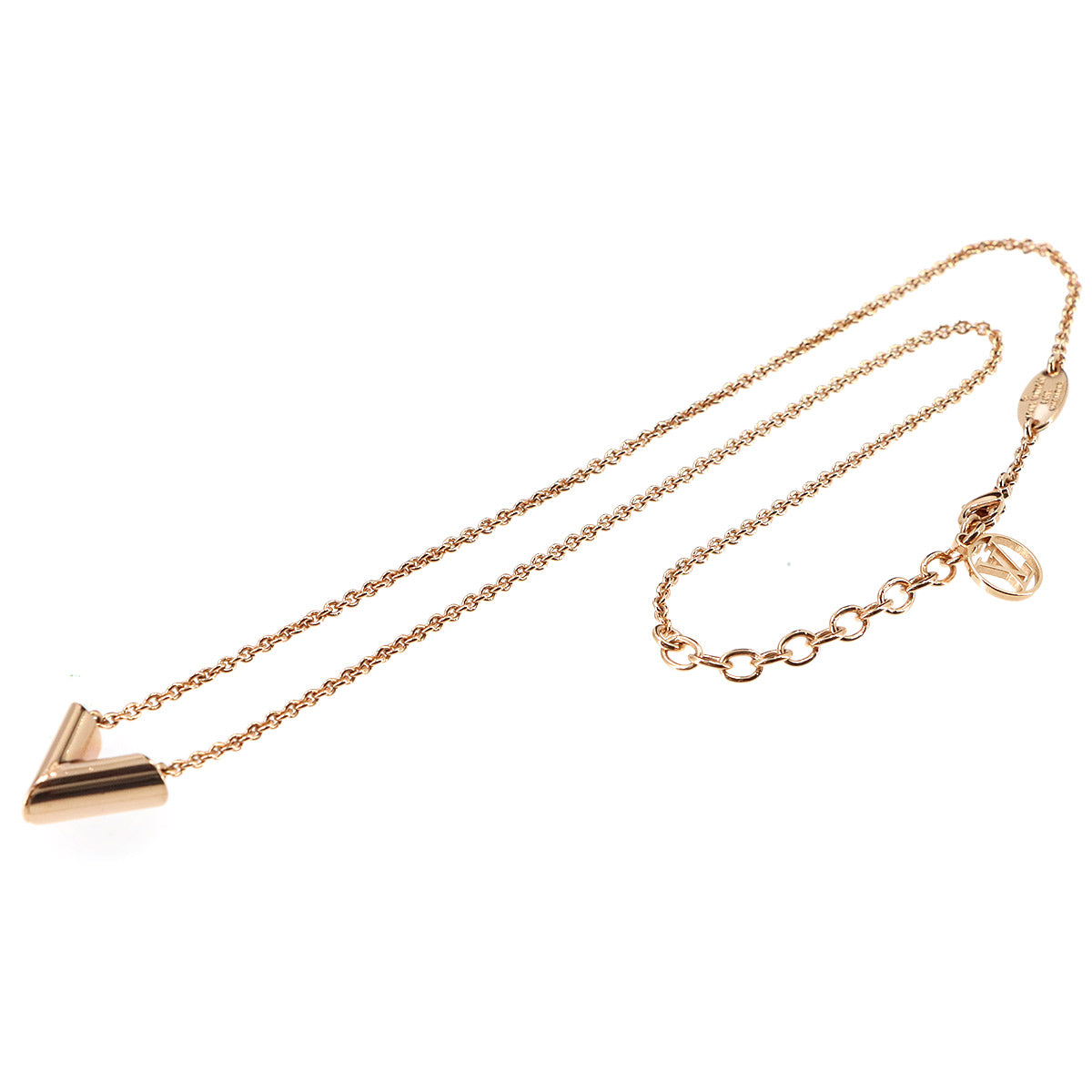 Essential V Necklace Pink Gold M80137 Accessory