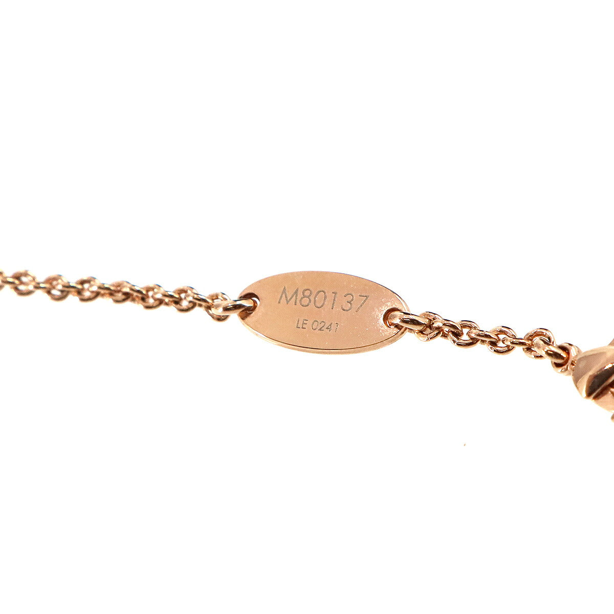 Essential V Necklace Pink Gold M80137 Accessory