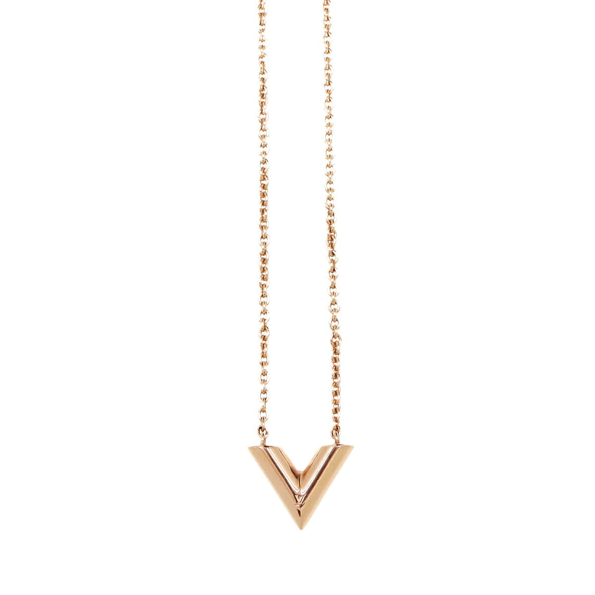 Essential V Necklace Pink Gold M80137 Accessory