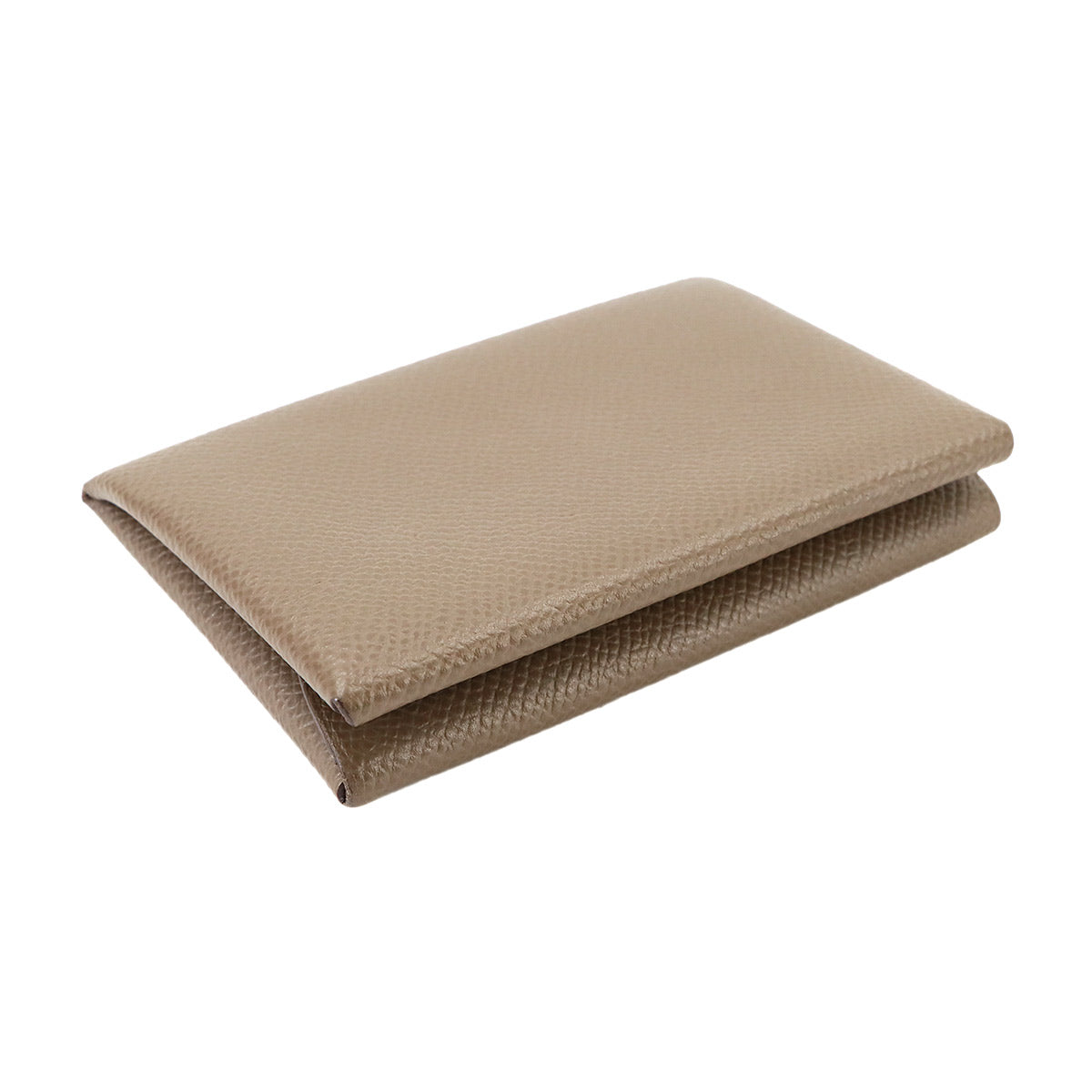 Calvi Duo Card Case Epsom Etoupe W