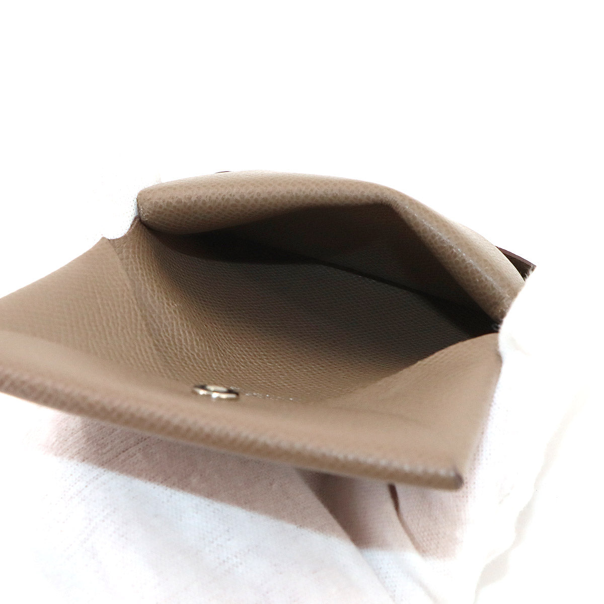 Calvi Duo Card Case Epsom Etoupe W