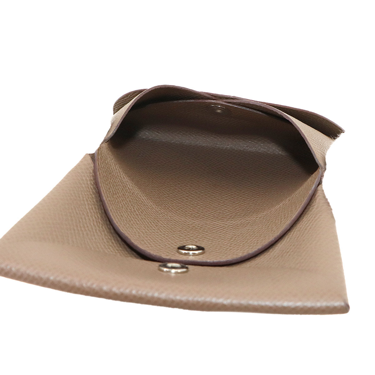 Calvi Duo Card Case Epsom Etoupe W