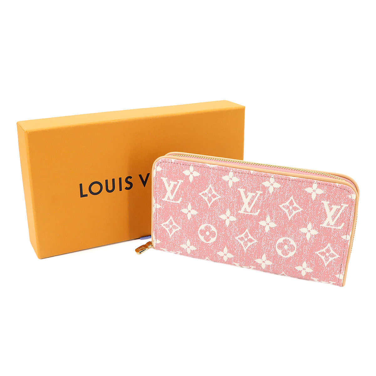 Monogram Jacquard Denim Zippy Wallet Pink M81182