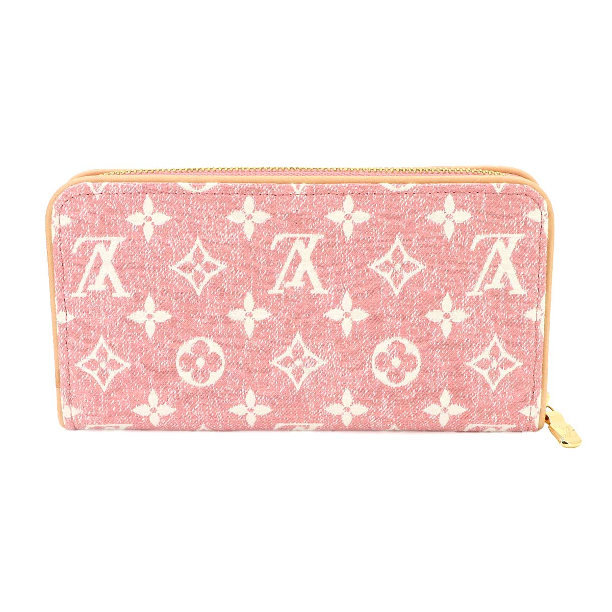 Monogram Jacquard Denim Zippy Wallet Pink M81182