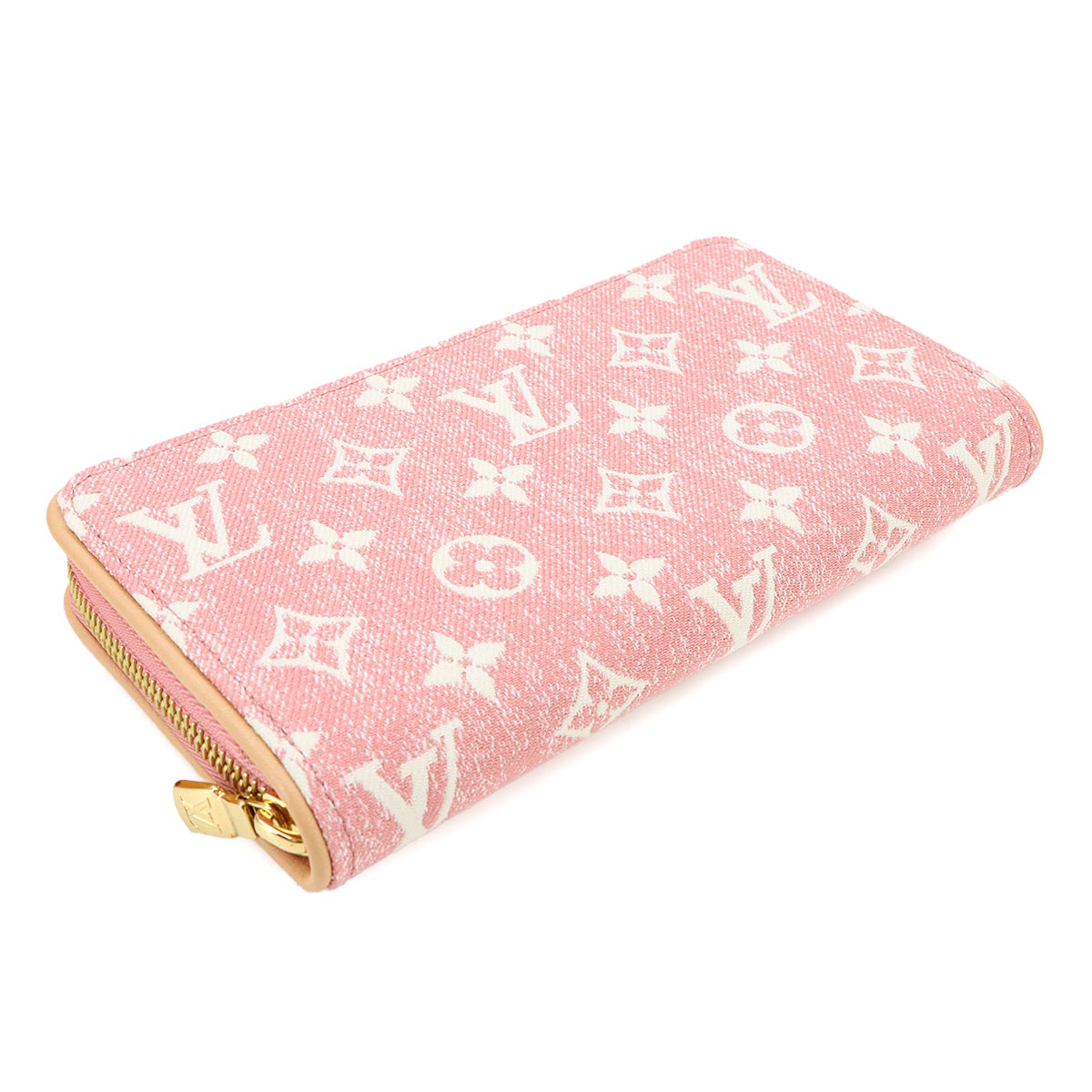 Monogram Jacquard Denim Zippy Wallet Pink M81182