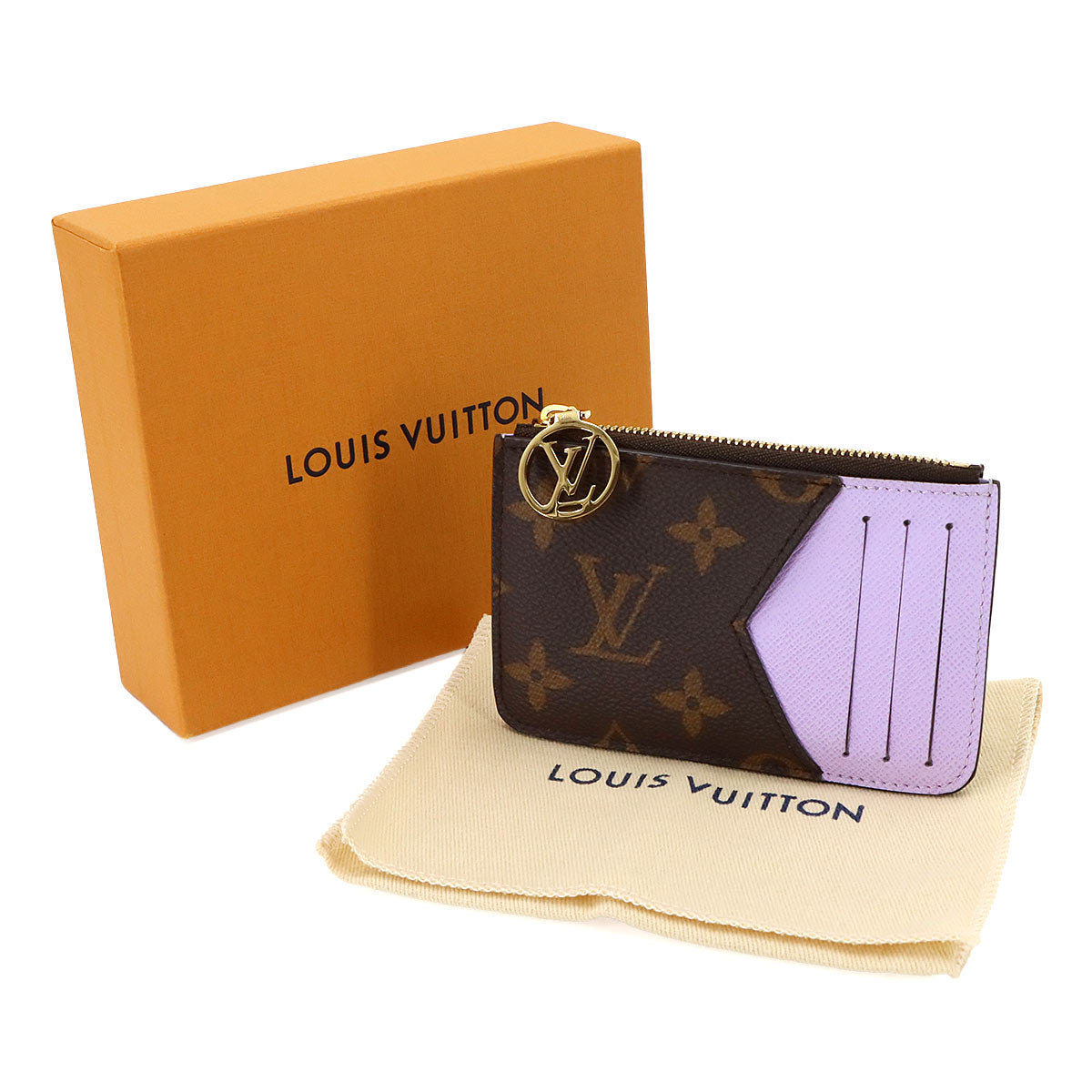 Monogram Card Holder Romy Brown Lilac M82938