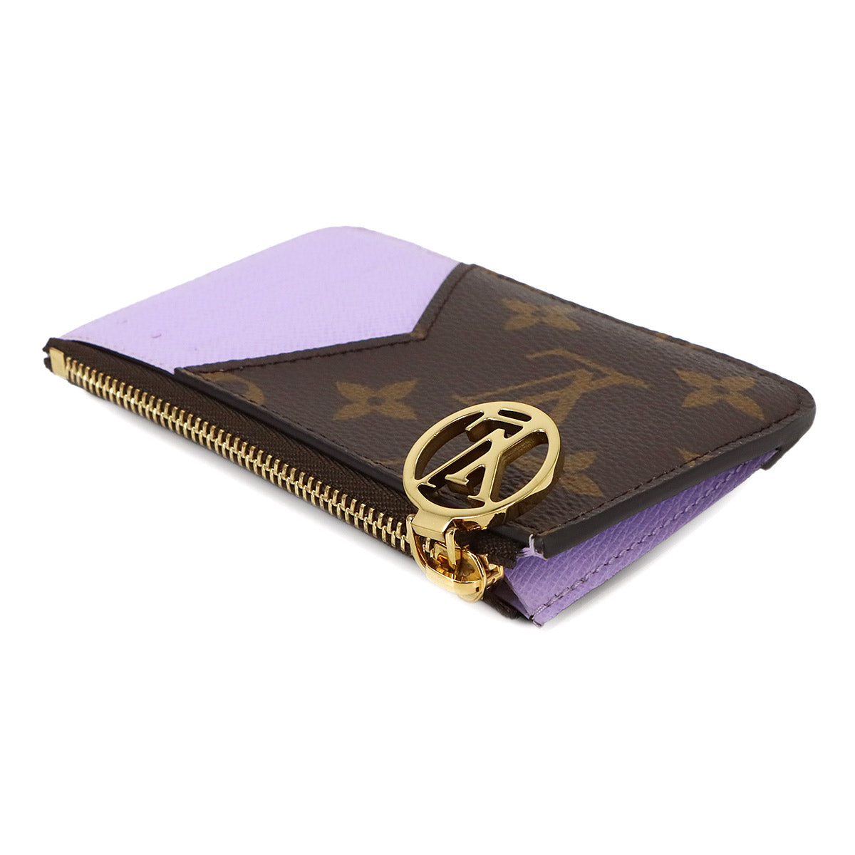 Monogram Card Holder Romy Brown Lilac M82938