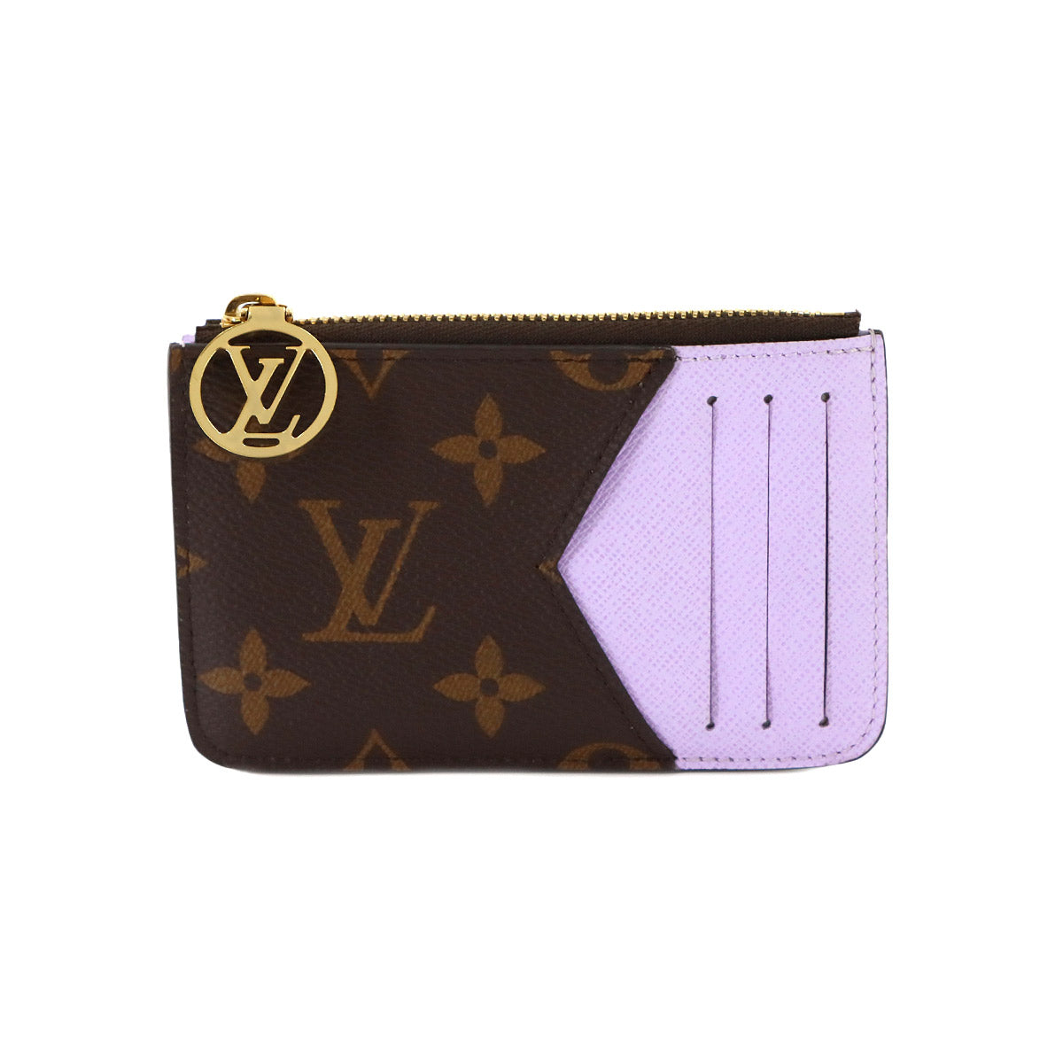 Monogram Card Holder Romy Brown Lilac M82938