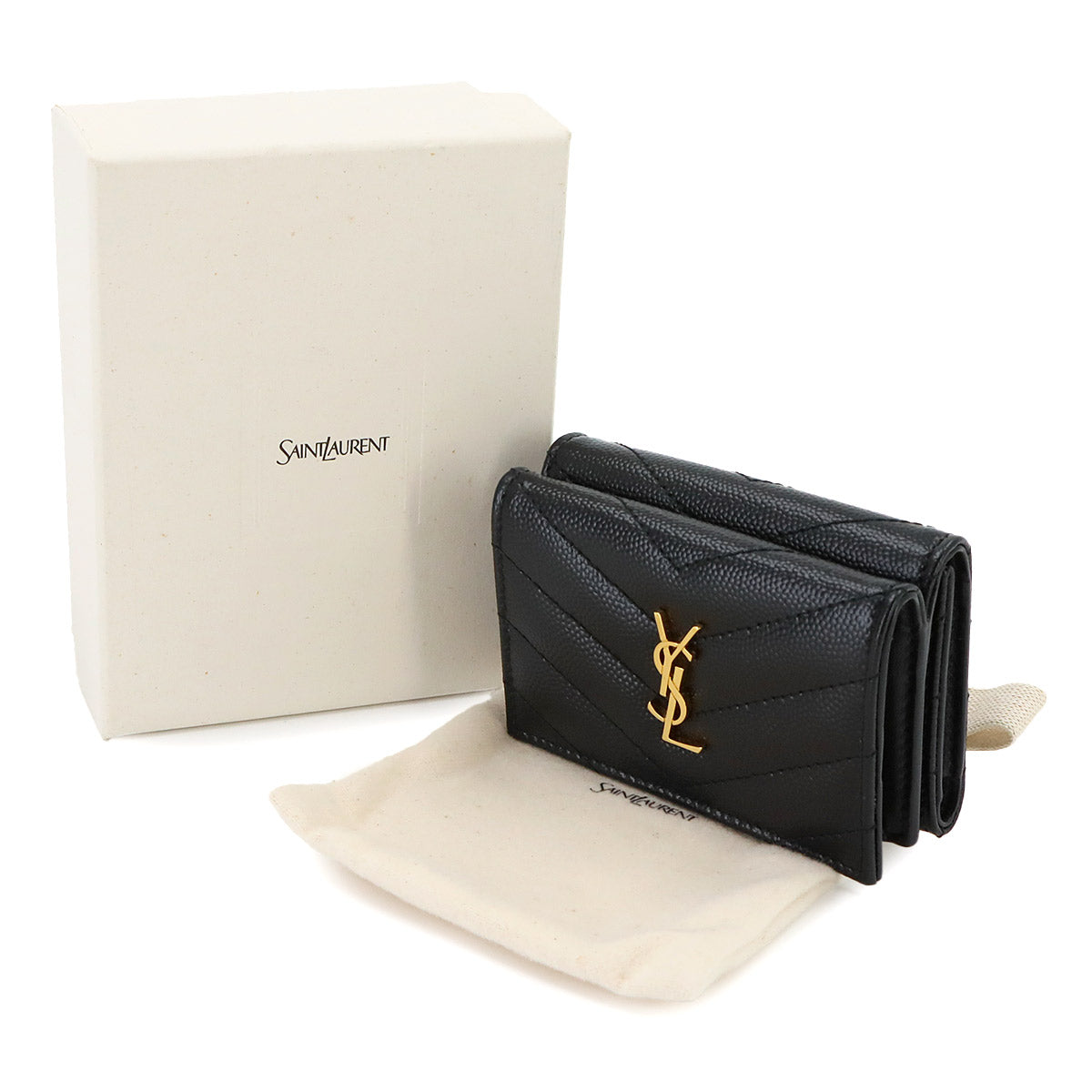 Cassandra Origami Tiny Wallet Leather Black 668274