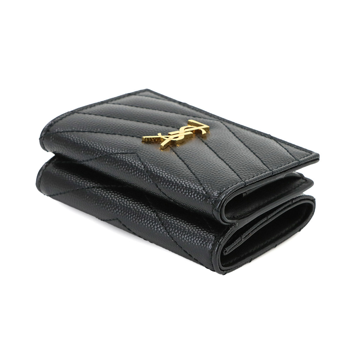 Cassandra Origami Tiny Wallet Leather Black 668274