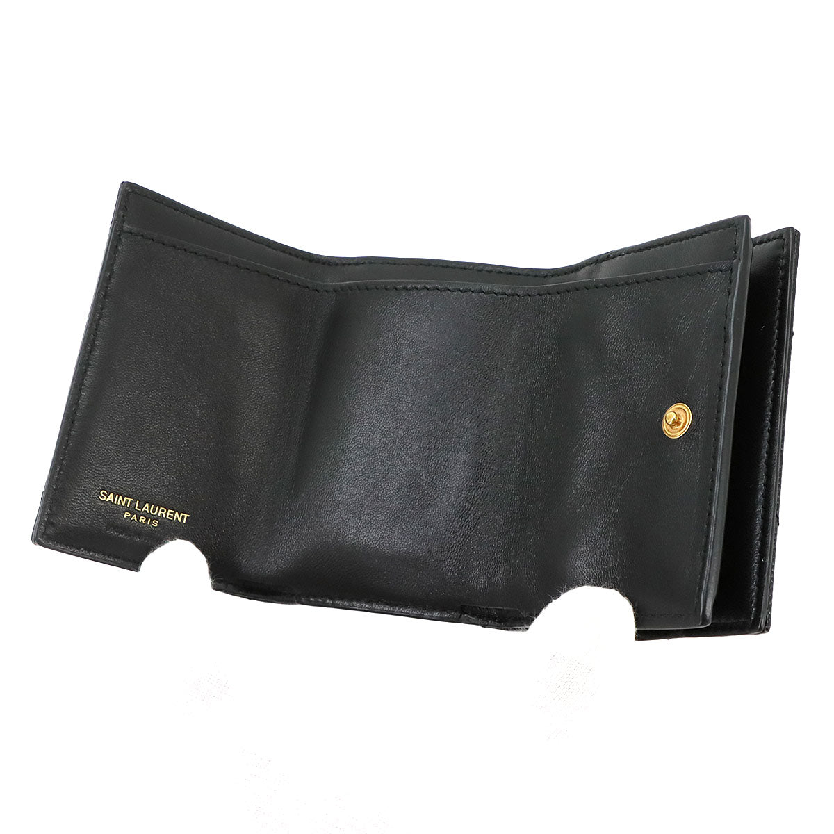 Cassandra Origami Tiny Wallet Leather Black 668274