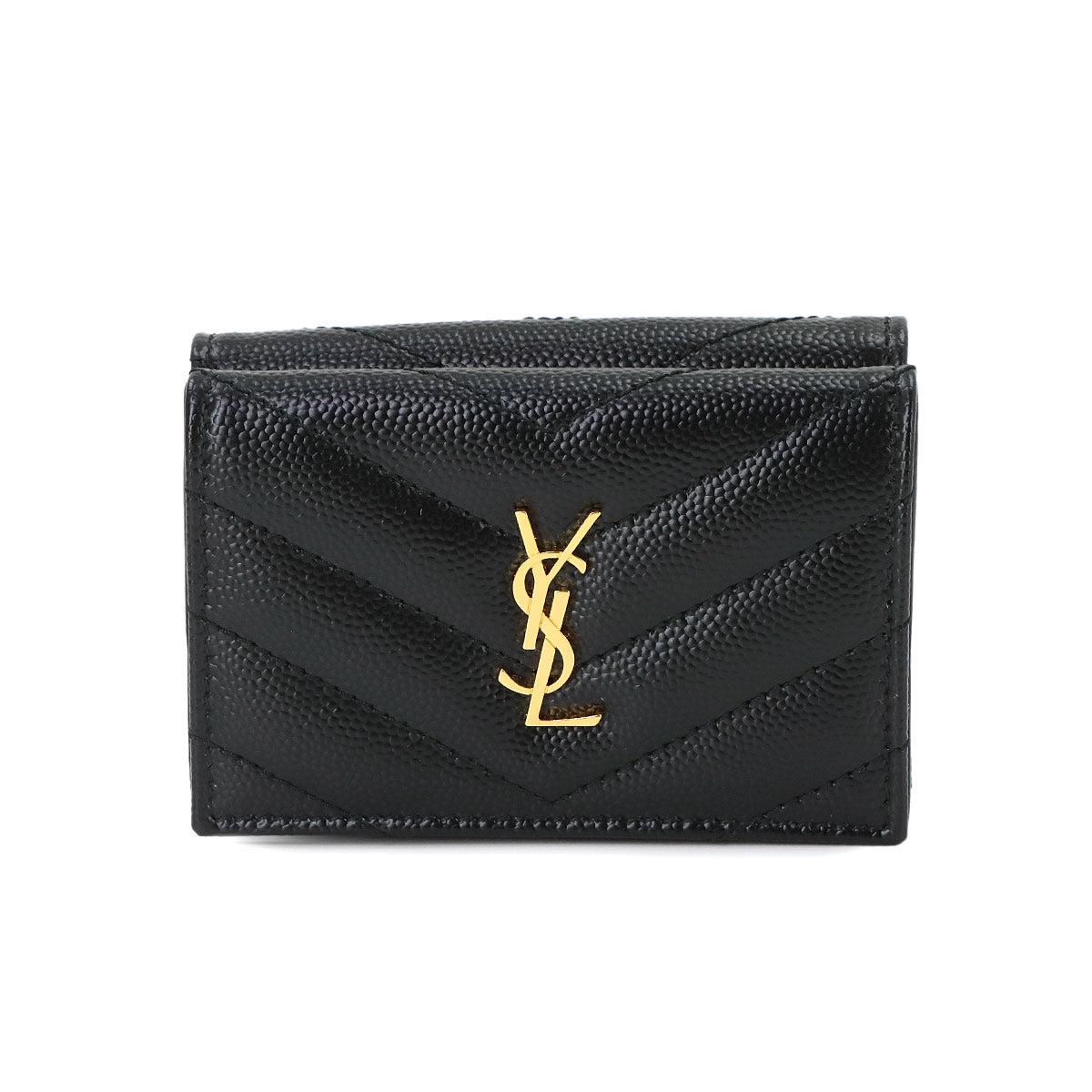 Cassandra Origami Tiny Wallet Leather Black 668274