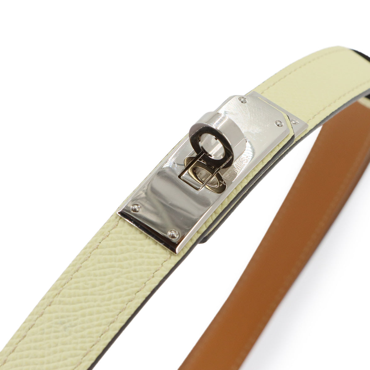 Kelly pocket 18 Belt Waist porch Bag Epsom Jaune Milton