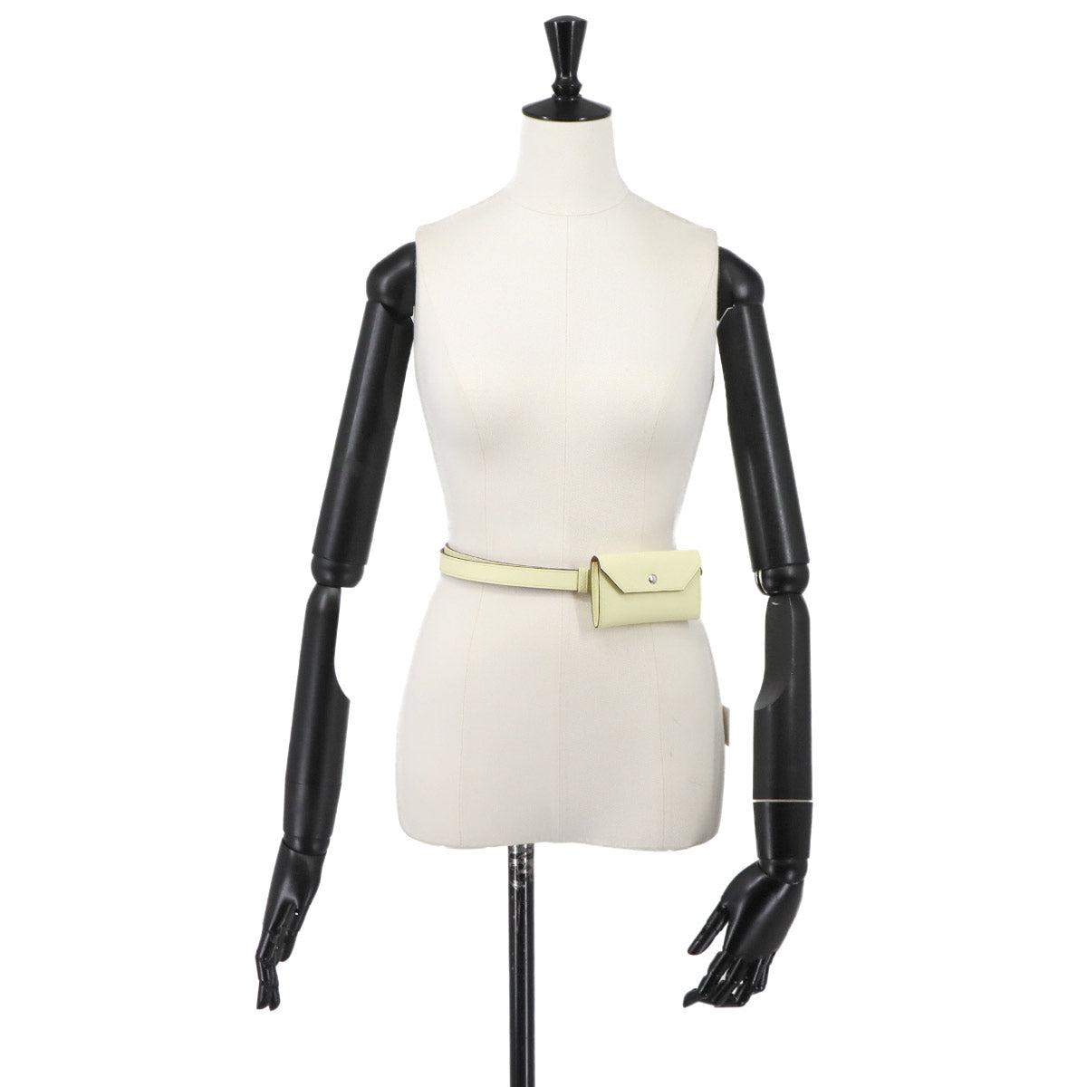 Kelly pocket 18 Belt Waist porch Bag Epsom Jaune Milton