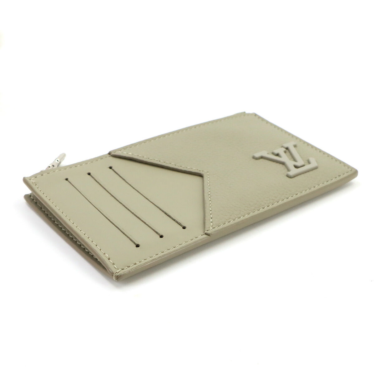 LV Aerogram Coin Card Holder Case Sage M82282