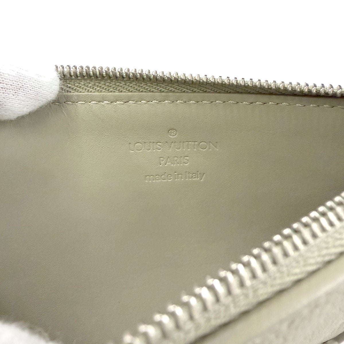LV Aerogram Coin Card Holder Case Sage M82282